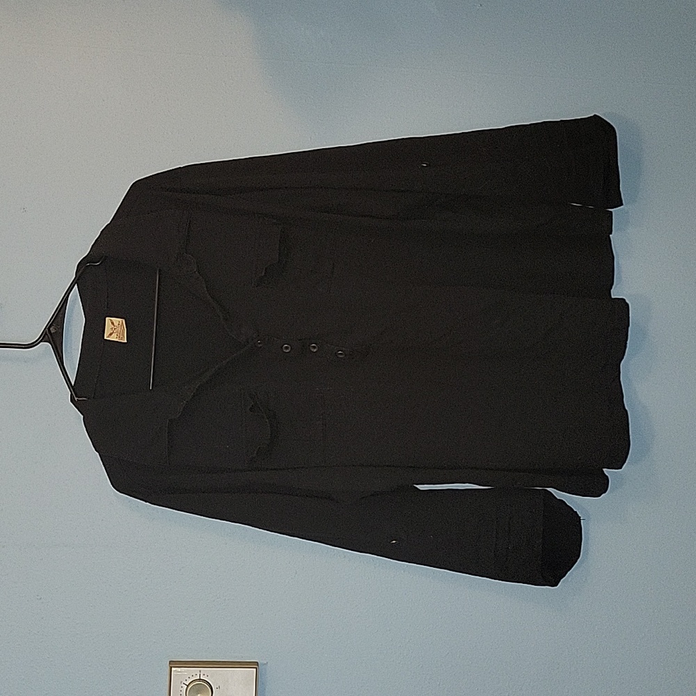 🎊 Faded Glory black flowy blouse w/pockets